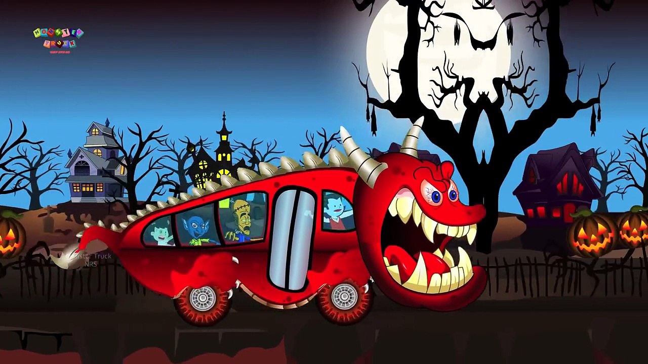 Хэллоуин Песни Колеса На Автобусе | Хэллоуин Для Детей Видео | Страшные Видео Автобус Рифмы Для Детей