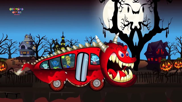 Хэллоуин Песни Колеса На Автобусе | Хэллоуин Для Детей Видео | Страшные Видео Автобус Рифмы Для Детей