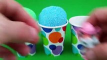 Clay Foam Ice Cream Surprise Cups Inside Out Pac Man Minions Toys