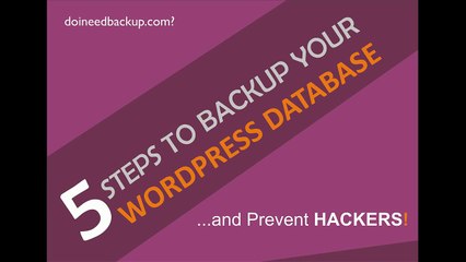 5 Steps To Backup Your WordPress Website