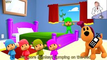 Pocoyo Finger Family Song | 5 Little Monkeys Jumping on the Bed Nursery Rhymes