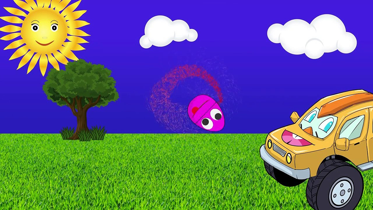 Monster Trucks Teaching Children Animals - Elephants