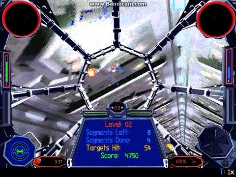 TIE Bomber Obstacle Course Simulation (Star Wars: TIE Fighter)