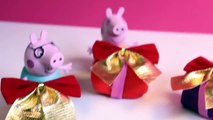 Peppa Pig Christmas Presents Gifts Play Doh Surprise Eggs Regalos de Navidad de Peppa Pig