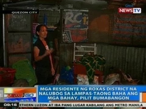 NTG: Mga taga Roxas District na nalubog sa lampas-taong baha ang mga bahay, pilit bumabangon