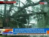 NTG: Mga puno at poste ng kuryente, itinumba ng malakas na hangin at ulang dala ng Bagyong Mario