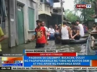 Download Video: Pagbaha sa Calumpit, dulot ng pagpapakawala ng tubig ng Bustos Dam at pag-apaw ng Pampanga River