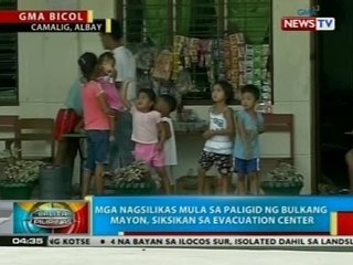 BP: Mga nagsilikas mula sa paligid ng bulkang Mayon, siksikan sa evacuation center