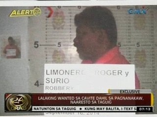 24 Oras: Lalaking wanted sa Cavite dahil sa pagnanakaw, naaresto sa Taguig