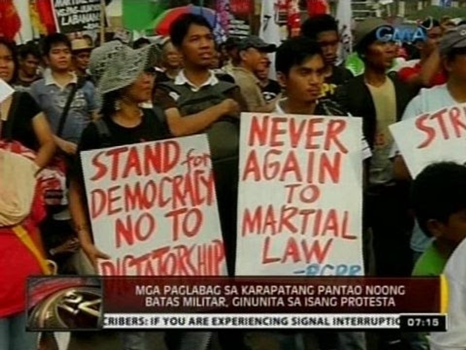 24 Oras Mga Paglabag Sa Karapatang Pantao Noong Batas Militar