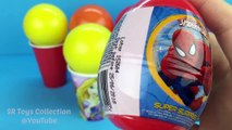 Balls Surprise Cups Spider Man Marvel Avengers Disney Princess Cars Peppa Pig Surprise Eggs and Toys