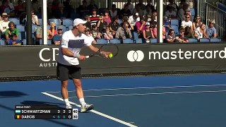 Australian Open 2017 2nd round : Schwartzmann VS Darcis match highlights