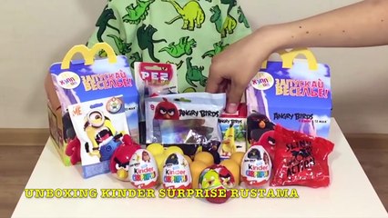 Super Giant Kinder Surprise Egg Огромный Киндер Сюрприз Unboxing Surprise Eggs Angry Birds,Minions
