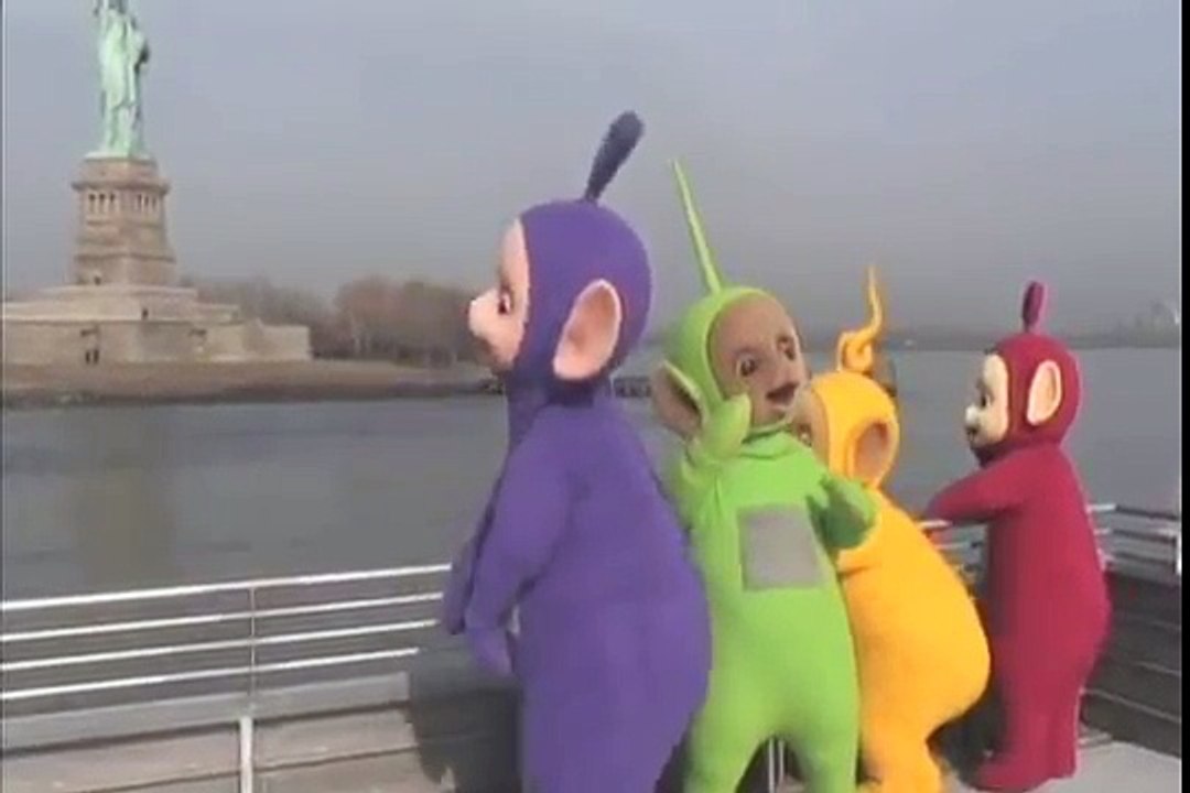 Godzilla, King Ghidorah, Mothra And Mechagodzilla Meets The Statute Of Liberty