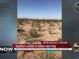 Skydivers collide in midair near Eloy sending one person to the hospital