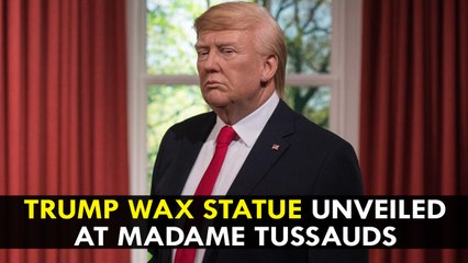 Donald Trump wax figure Moves Into Oval Office at Madame Tussauds