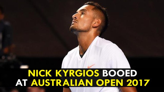 Nick Kyrgios booed by his own crowd after crashing out of Australian Open