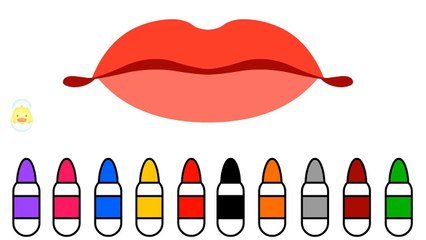 Learning Colors with Lipstick, Colors with High Heels, Surprise Nail Arts Colours to Baby Play Video