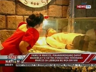 Pamilya Marcos, pinaninindigang dapat maihimlay si dating Pangulong Marcos sa libingan ng mga bayani