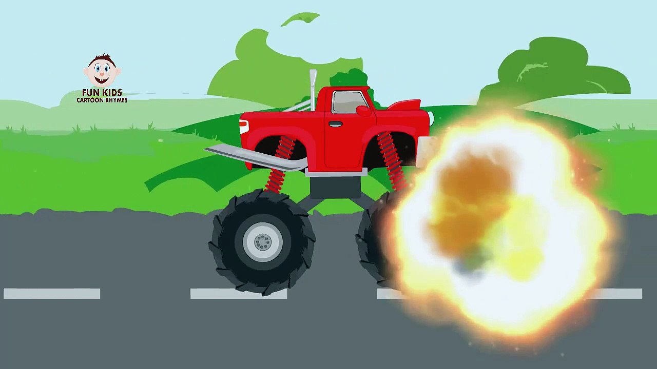 Learn Numbers for Babies   Learning Numbers With Funny Cartoon Monster Trucks   Kids Education Video