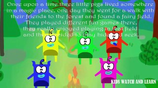 Learning Numbers 1 to 10 with Kuki and Three Little Pigs for Kids Children and Toddlers part1