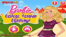 barbie college dress up games