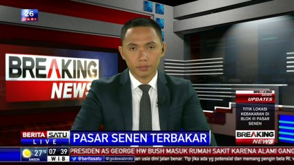 Belum Diketahui Jumlah Kerugian Maupun Korban Kebakaran Pasar Senen