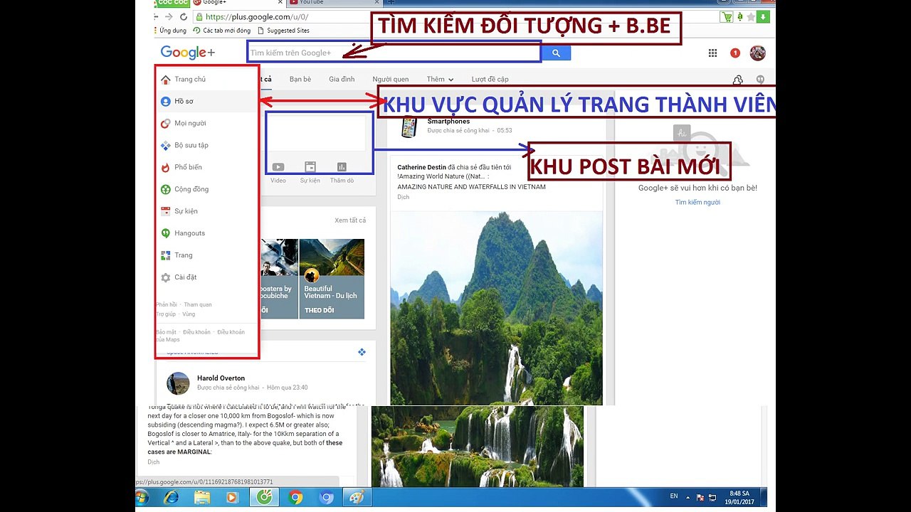 hướng dẫn tạo tài khoàn google + , công đông , ban be , theo dõi công đong