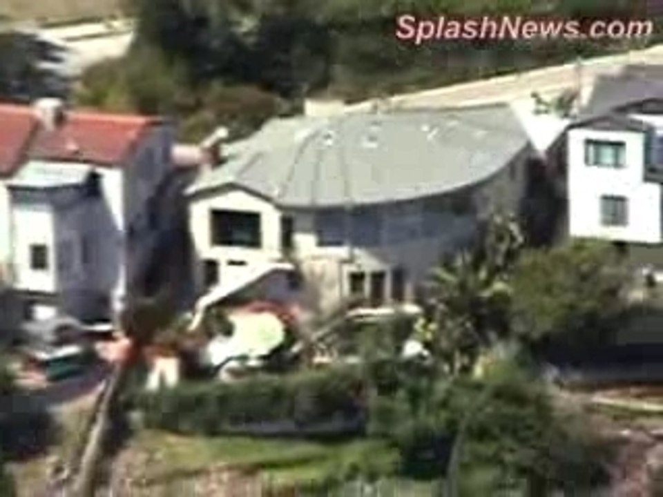 Aerial view of Katherine Heigl and Josh Kelley's LA home