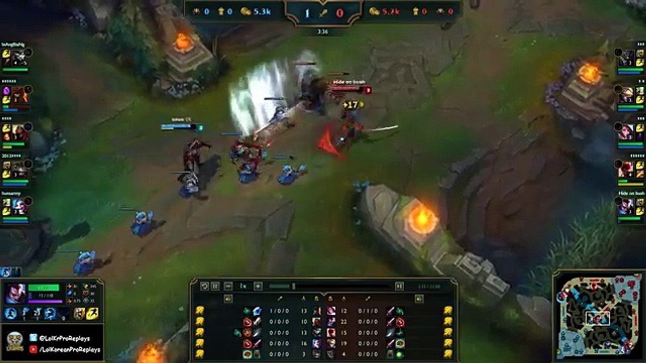 FAKER chơi YASUO vs A Korean SILVER ZED tuyệt định tranh tài mùa 7 LOL