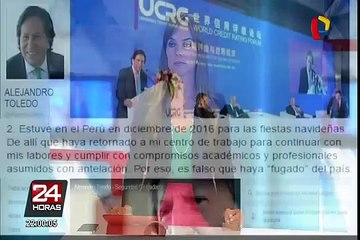 Universidad Stanford asegura que Alejandro Toledo no tiene horas lectivas en el 2017