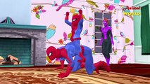 Colors Spiderman Vs Dinosaurs Finger Family Songs | Spiderman Cartoons Children Songs