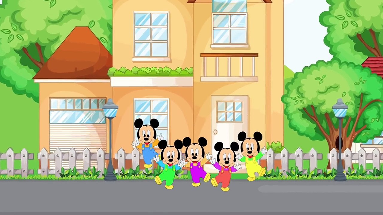 Five Little Mickeys Jumping and Joker Mickey Mouse Toilet Prank