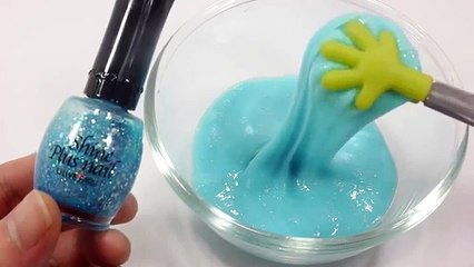 How To Make Glitter Manicure Slime Kit DIY 반짝이 매니큐어 액체괴물 만들기!! 액괴 흐르는 점토 슬라임