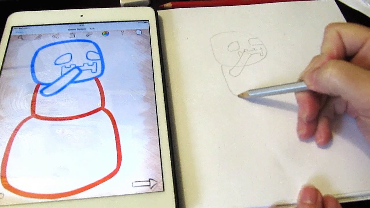 Как нарисовать Chibi Minecraft  для детей How to draw for children How to Draw Chibi Minecraft Snow