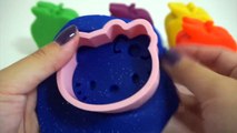 Glitter Sparkle Play Doh Apples with Disney Pooh Bear Mickey Mouse Lilo & Stitch Molds Fun Creative