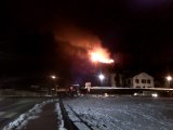 Incendie au chateau de Divonne