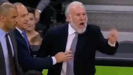 Gregg Popovich Yells: "You're a Terrible Referee," Gets Ejected TWICE in the Same Game