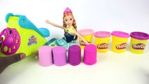 DIY Play Doh Super Mega Popsicle Frozen Anna Disney Princess Ice Cream How To Modelling Clay