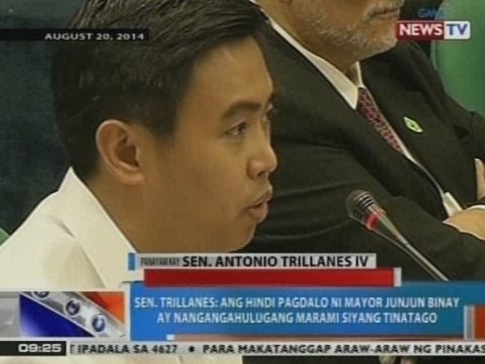 NTG: Panayam kay Sen. Trillanes kaugnay sa naging pahayag ni Mayor Junjun Binay