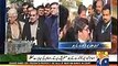 Saad Rafique offered cease fire to PTI regarding disdainful media talks outside SC