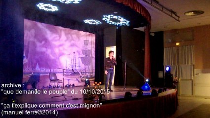 quelques moments de chanson (par manuel ferré)