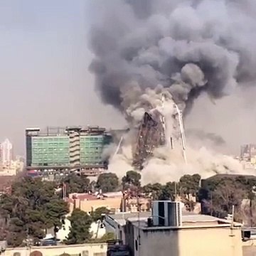 At least 38 people injured as Iran’s oldest high-rise tower collapses in Tehran