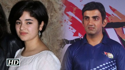 Angry Gautam Gambhir Reacts on Zaira Wasim Row