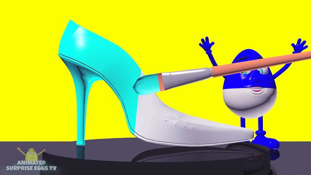 Yüksek Topuklarla Renk Koleksiyonunu Öğrenin - Çocuklar İçin Boyama Kitabı 3D Bebek Videoları