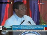 VP Binay, nagpasaring sa mga kritiko sa inauguration ng socialized housing project sa Maynila