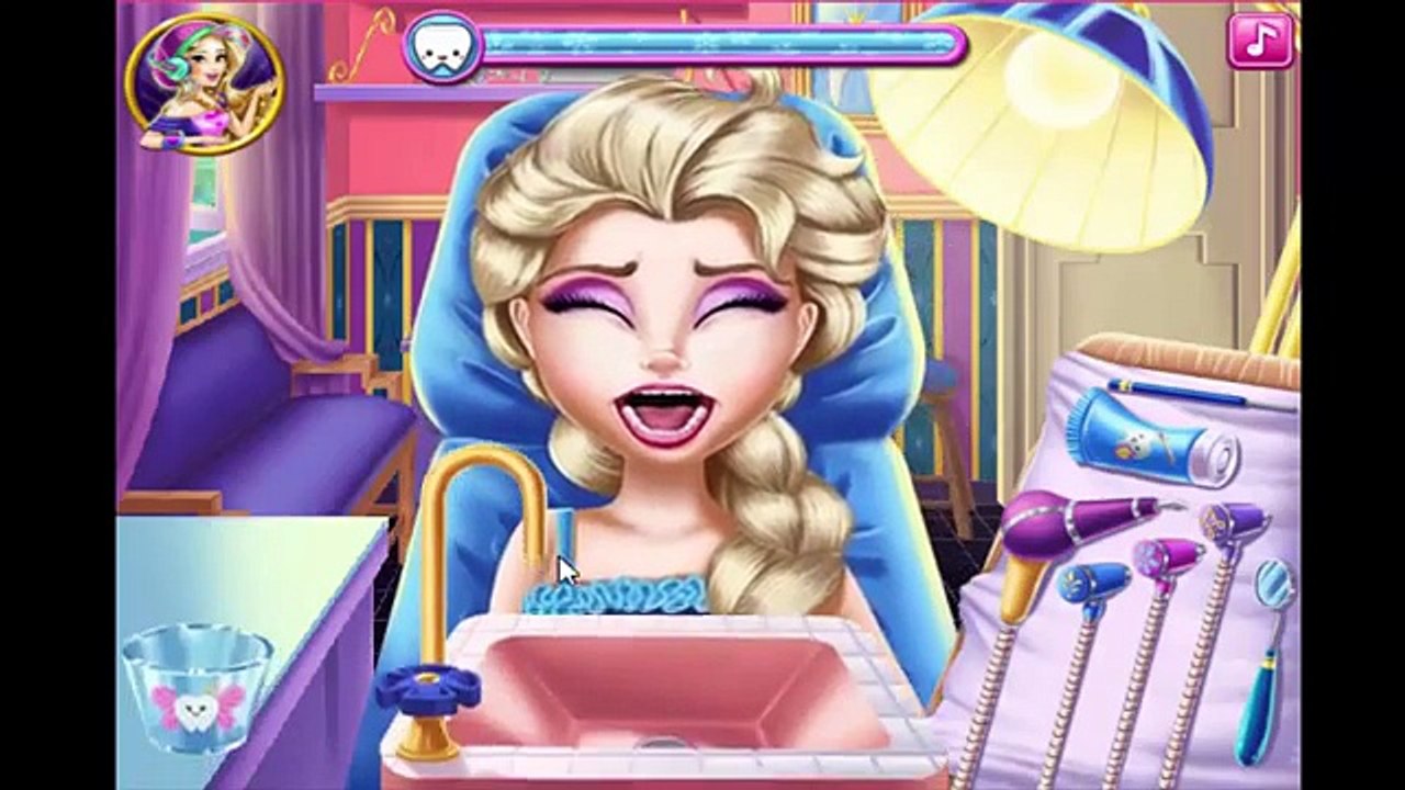 FROZEN ELSA Real Dentist Game w/Doctor games for baby Видео Dailymotion
