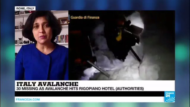 Italy: Rescue operation ongoing, heavy snowfalls expected, hotel's roof covered under blanket of snow