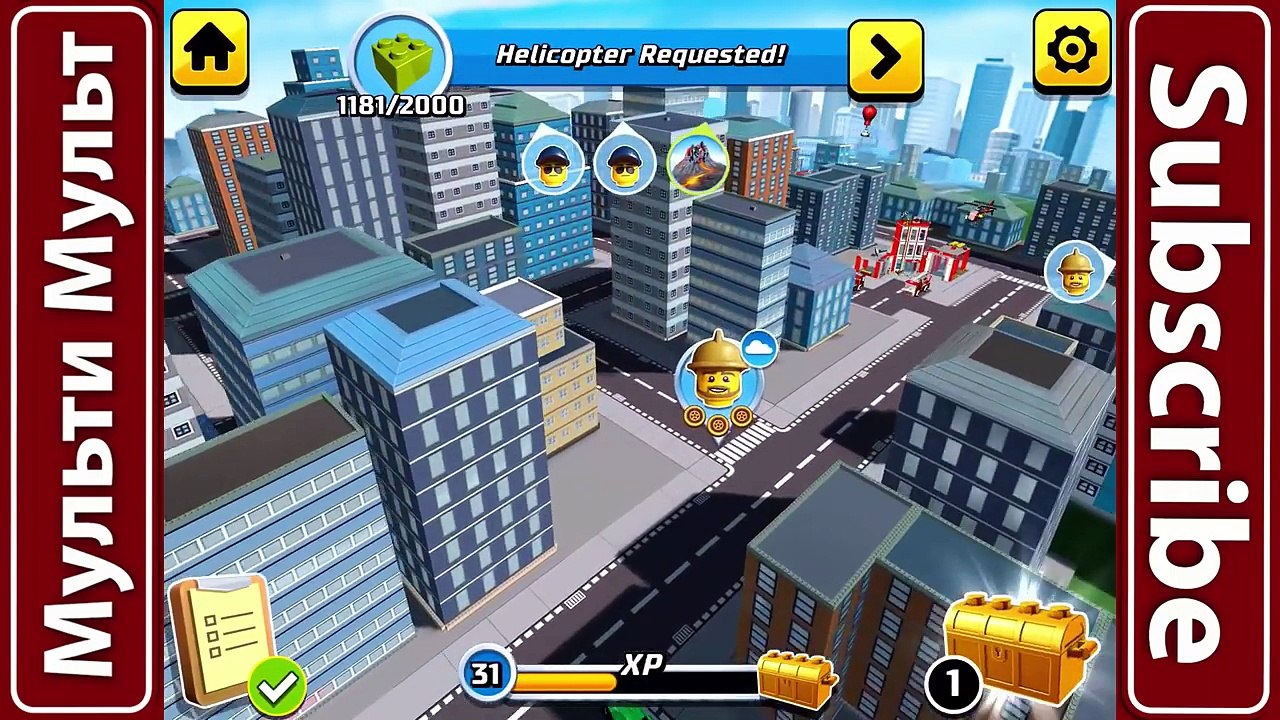 Cartoon about LEGO. LEGO Police. Police Car. LEGO Game My City 2