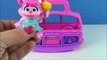 Sesame Street Elmo Play Doh Surprise Eggs!Cookie Monster Abby Cadabby Ride School Bus! Learn COLORS